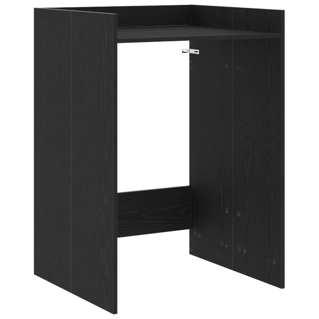 Mobiletto per lavatrice Rovere Nero 67,5 x 62 x 97 cm 8006809