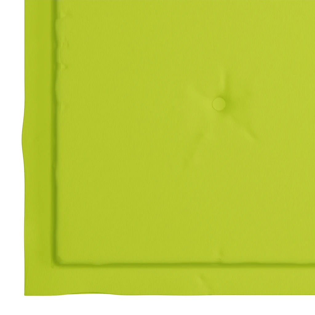 Sedie da Giardino 2 pz Cuscini Verde Brillante in Legno di Teak 3062741