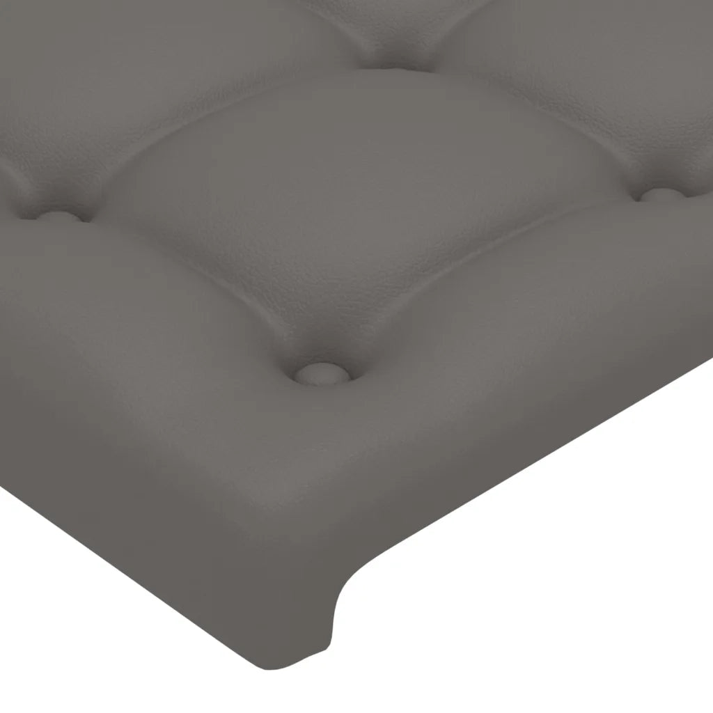 Testiera ad Orecchio-Testata con Orecchie Grigio 147x16x118/128cm in Similpelle 570288