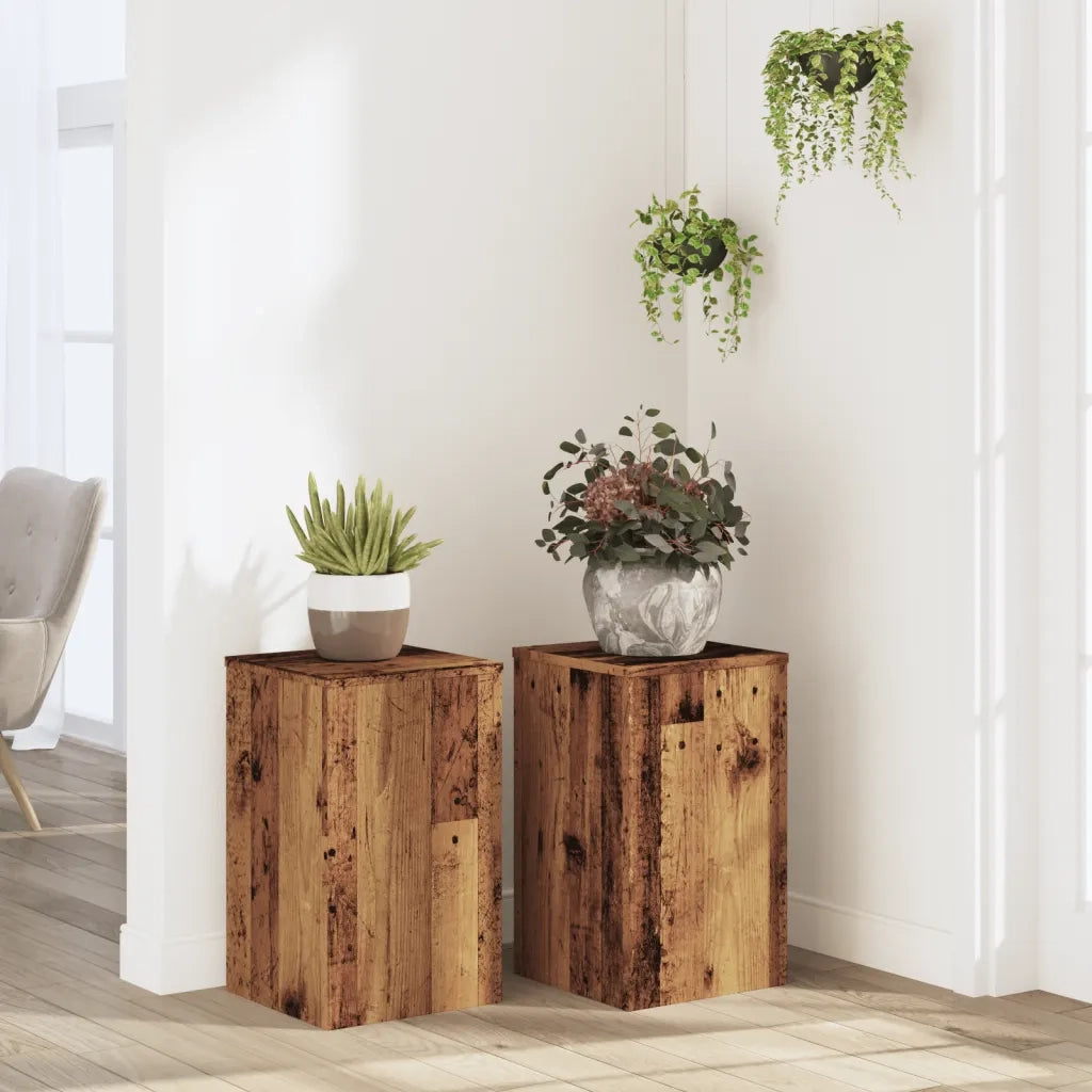 Supporti per piante | Sostegno per piante 2 pz Legno 30x30x50 cm Legno Multistrato