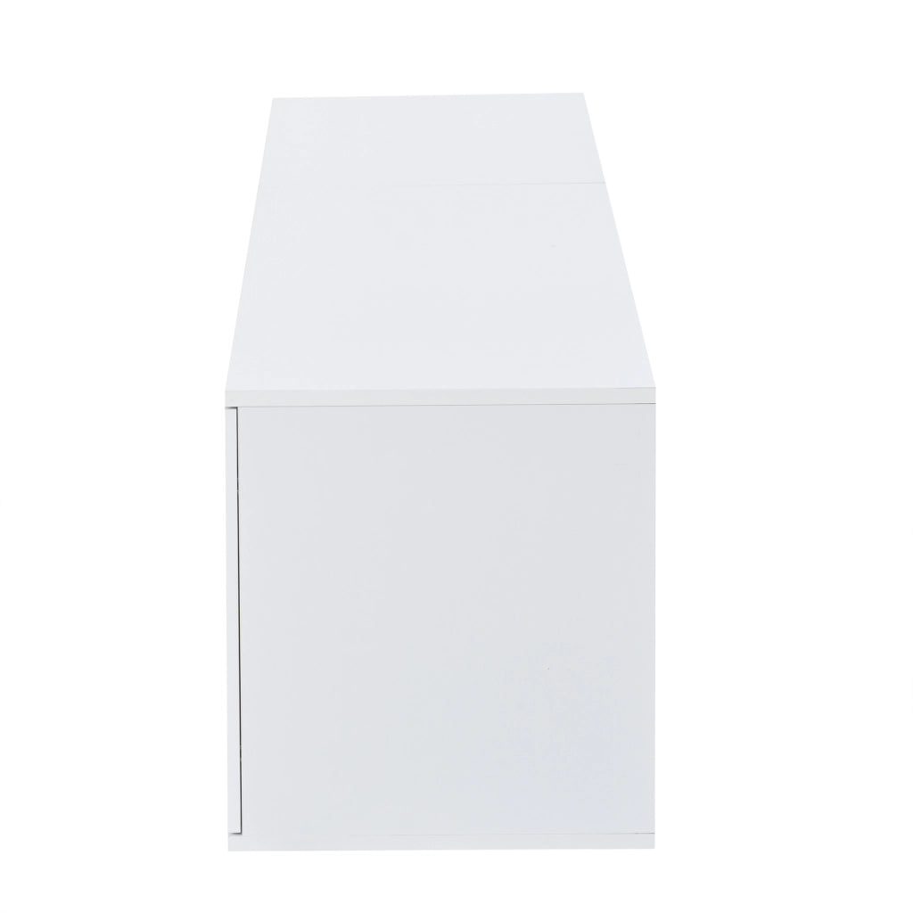 MOBILE TV 180x40x45 cm con 3 ante e LED bianco in pannello truciolare