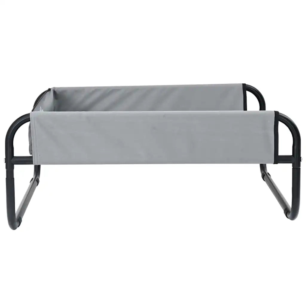 Letto per Cani Grigio chiaro 75 x 75 x 30 cm Acciaio CFW1426723