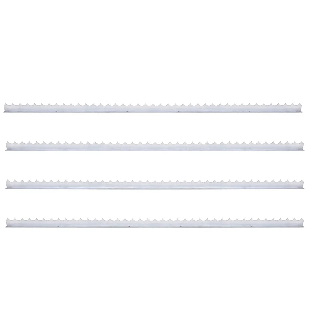 Spuntoni da Parete 4 pz 1 m in Acciaio Zincato cod mxl 57567