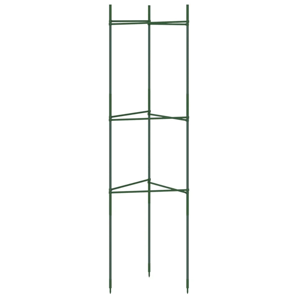 Set di 2 pratici supporti regolabili per pomodori 32 x 29 x 116 cm acciaio verde 02_0056680