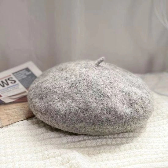 Baret per donna - Baret a forma di ottagono - Baret multifunzionale - Baret caldo a forma di ottagono - colore grigio