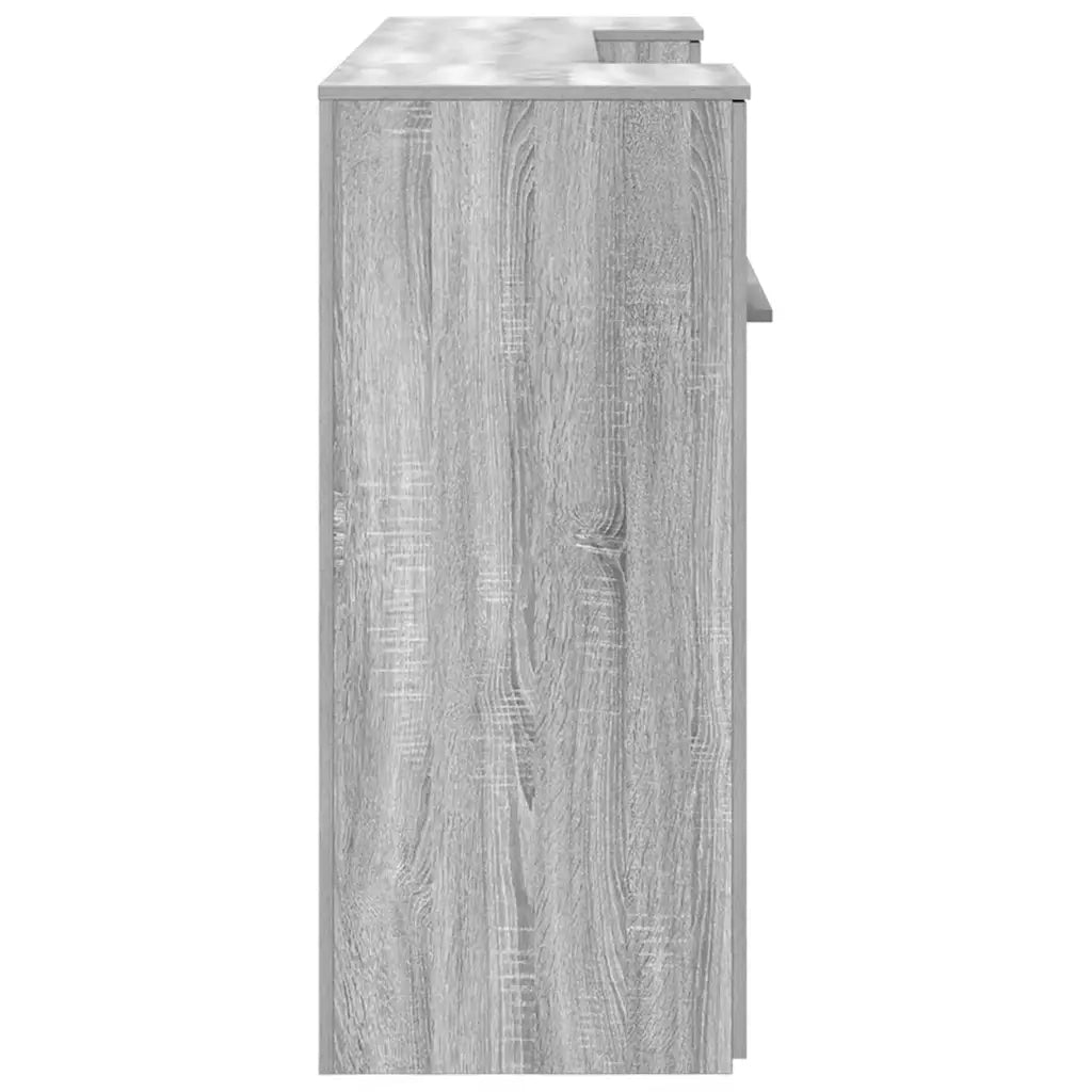 Banco Reception Grigio Sonoma 200x50x103,5 cm Legno Multistrato 3324219
