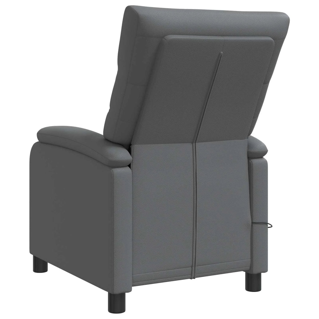Divano Sedia-Poltrona Massaggiante Grigio Similpelle 831291