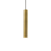 Sospensione Moderna Look Metallo Ottone Brunito 1 Luce 7W 3000K Luce Calda D6Cm