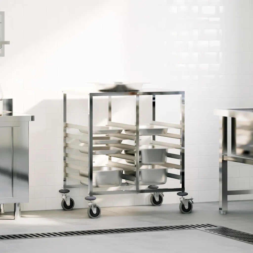 Carrello Portateglie con 12 GN Contenitori 75x55x87 cm 4108074