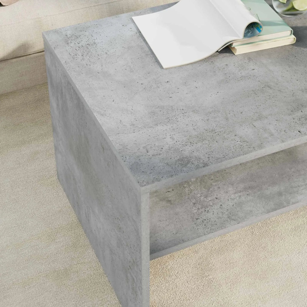 Tavolino da salotto Grigio cemento 80 x 50 x 40 cm