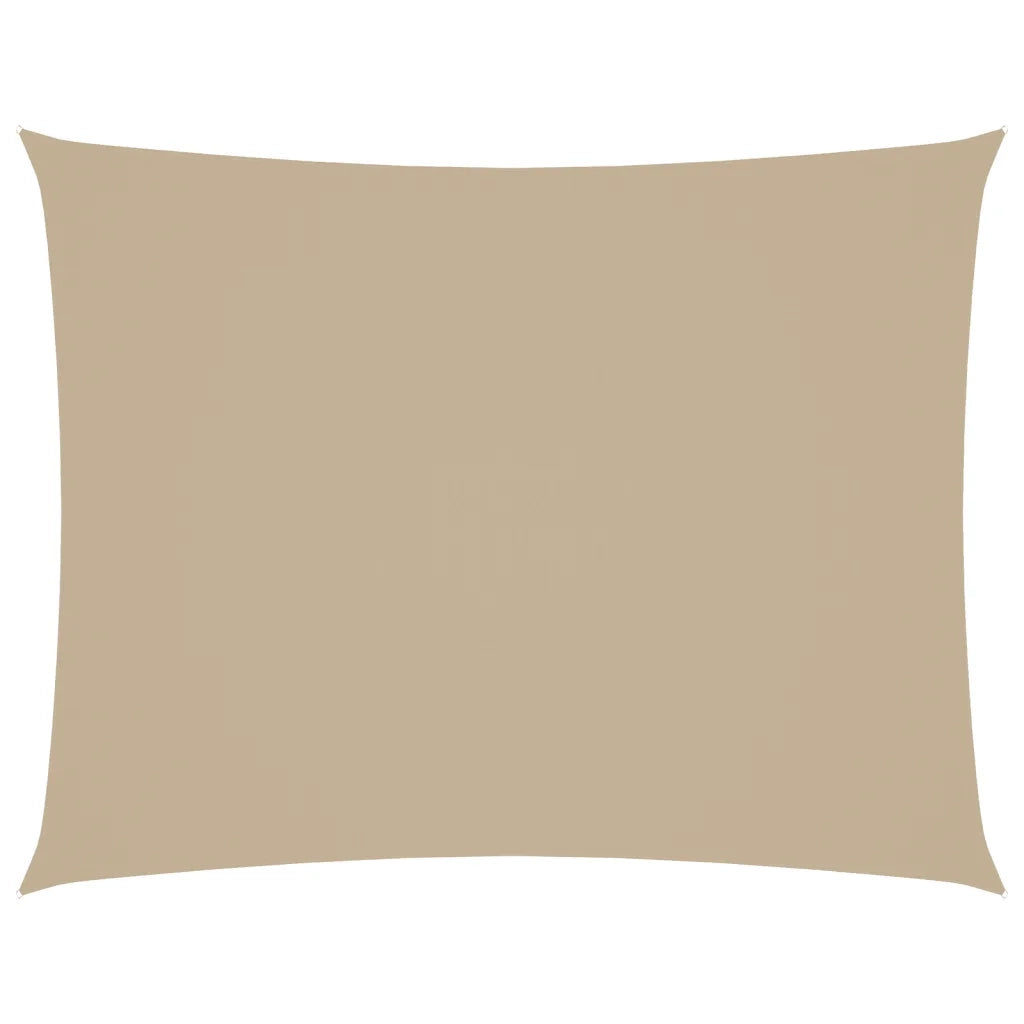 Parasole a Vela Oxford Rettangolare 3,5x5 m Beige