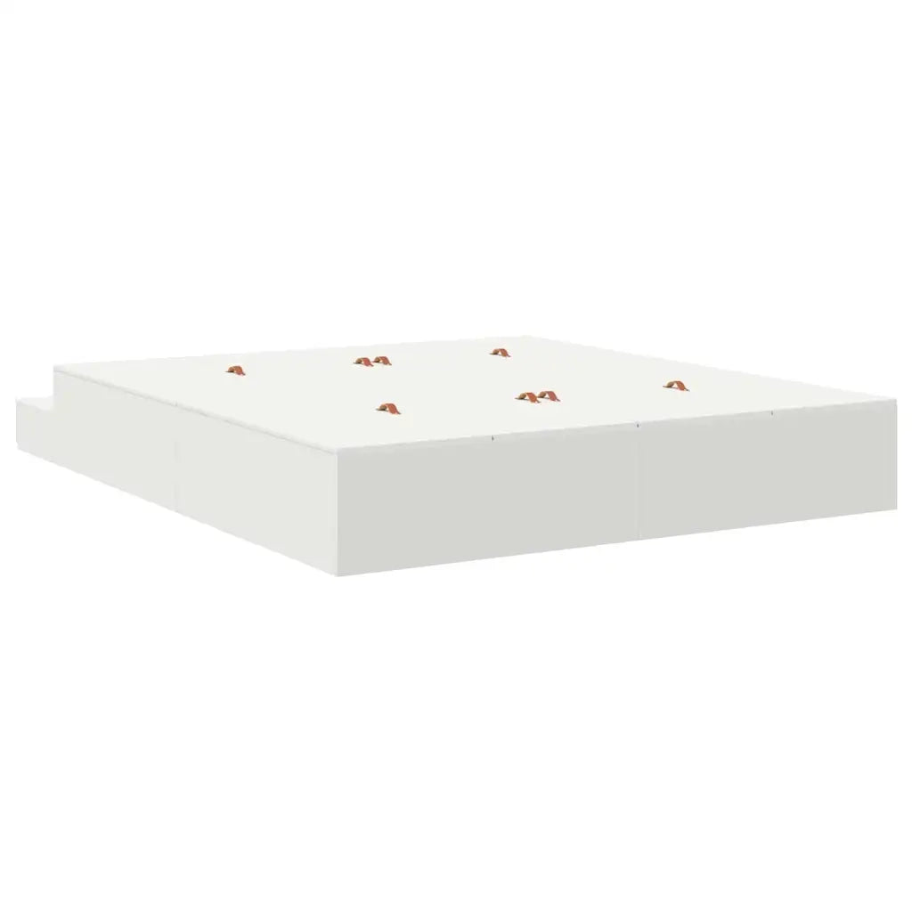 Struttura letto con contenitore Bianco 180 cm Legno multistrato 3335661