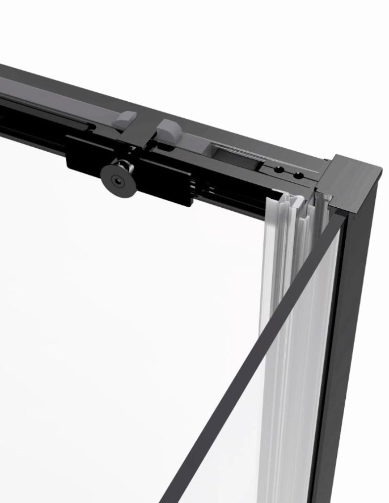Box doccia ingresso angolare 2+2 ABANTE (TWENTY) 85x75 cm Nero