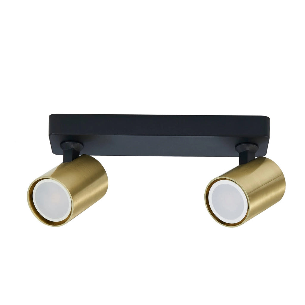 Faretto Snow barra 2xGU10 oro/nero Light Prestige LP-731/2W