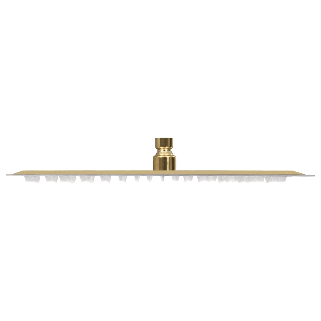 Testa Doccia a Pioggia in Acciaio Inox 40x40 cm Quadrata Oro CFW1464376