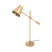 Lampada da tavolo Celeste in ottone dorato