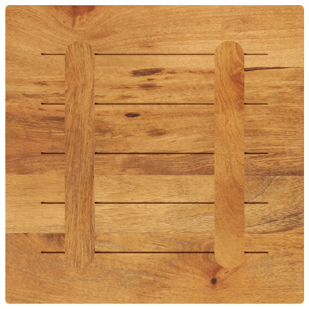 Piano per Tavolo 60x60x3,8 cm Quadrato Legno Massello di Mango 371661