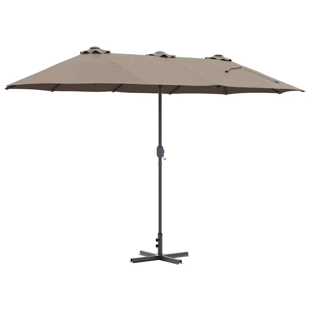 vidaXL Ombrello da giardino Talpa 370 x 197 x 239 cm