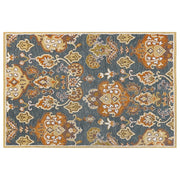 Tappeto multicolore lana 140 x 200 cm spessa pelo lungo motivo orientale
