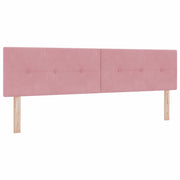 Testiera | Testata LED con strisce LED Rosa 180 cm Velluto
