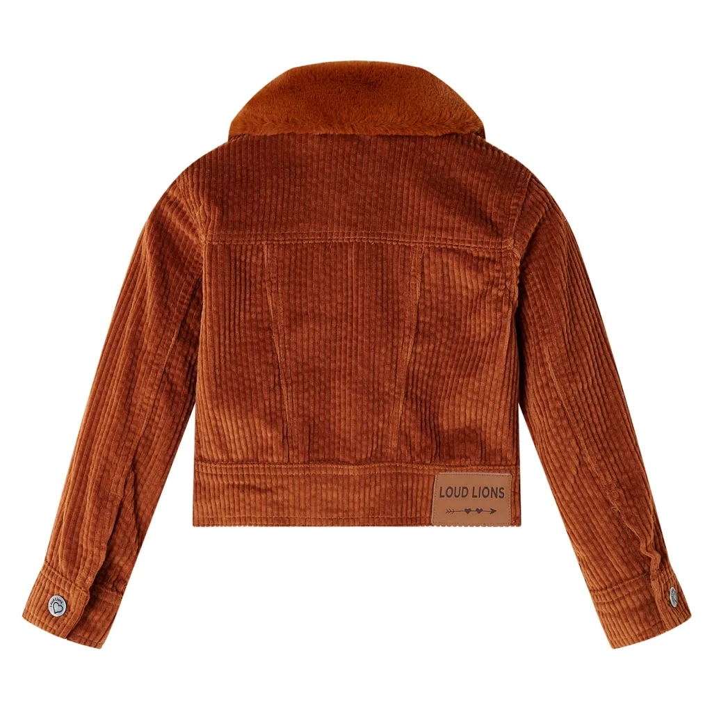 Giacca per Bambini in Velluto a Coste Cognac 92 CFW6818086