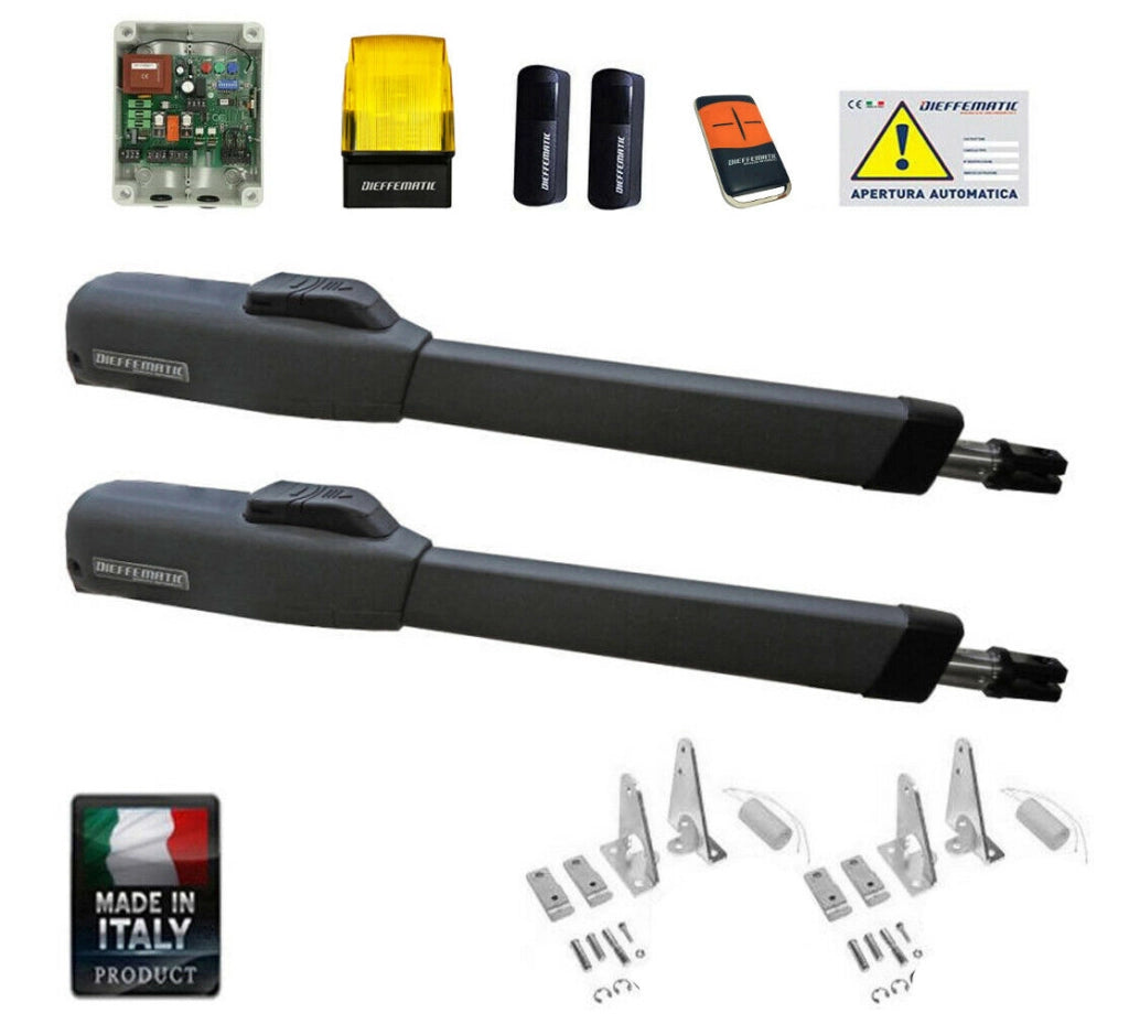 KIT MISTRAL DFM C300 MOTORI CANCELLO 2 ANTE BATTENTI AUTOMATISMO ELETTRICO 230V