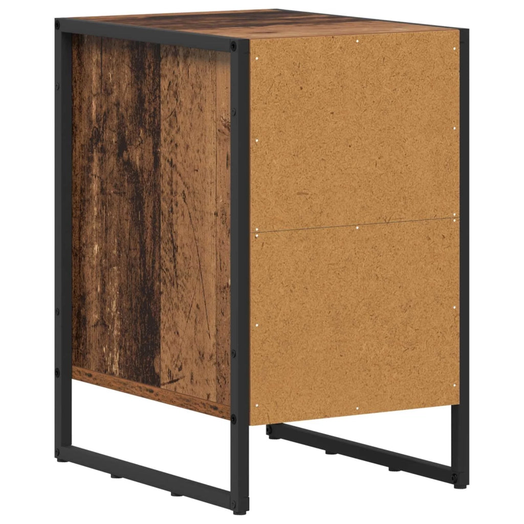 Comodino 2 pcs Legno vecchio 39,5 x 30 x 50 cm 886651