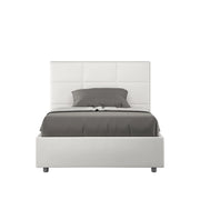 Letto Matrimoniale 160x200 cm con Rete Mika Bianco