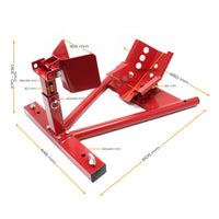 Cavalletto alzamoto per ruota anteriore, pneumatici da 13-17 pollici con larghezza 90 -130 mm