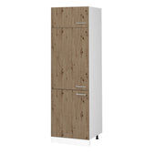 Armadio frigorifero R-Line Rovere artigianale/Bianco 60 cm Vicco