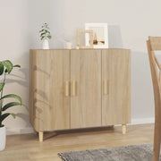 Credenza Rovere Sonoma 90x34x80 cm in Legno Multistrato cod mxl 12385