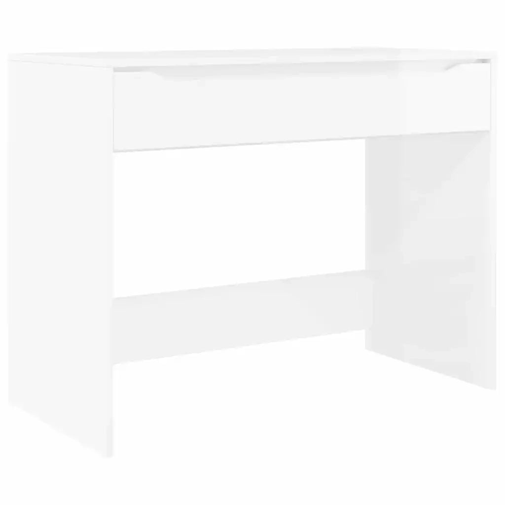 Scrivania Bianco Lucido 100 x 50 x 78 cm Legno ingegnerizzato 888941