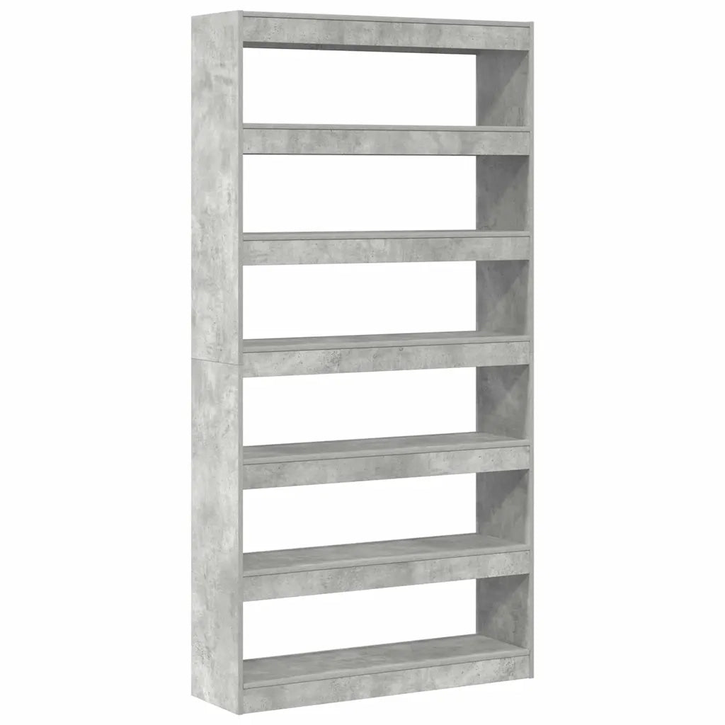 Armadio per Libri Grigio cemento 100 x 30 x 198 cm 3333927