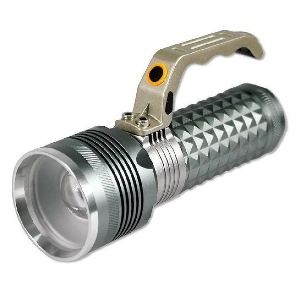 Trade Shop - Torcia Tattica 1 Led Cree Con Zoom Ricaricabile Emergenza A Batterie 1820 -