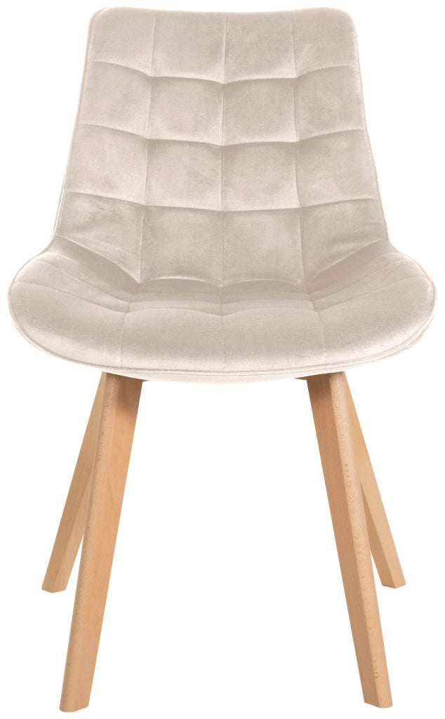 Sedia Brook Velvet crema
