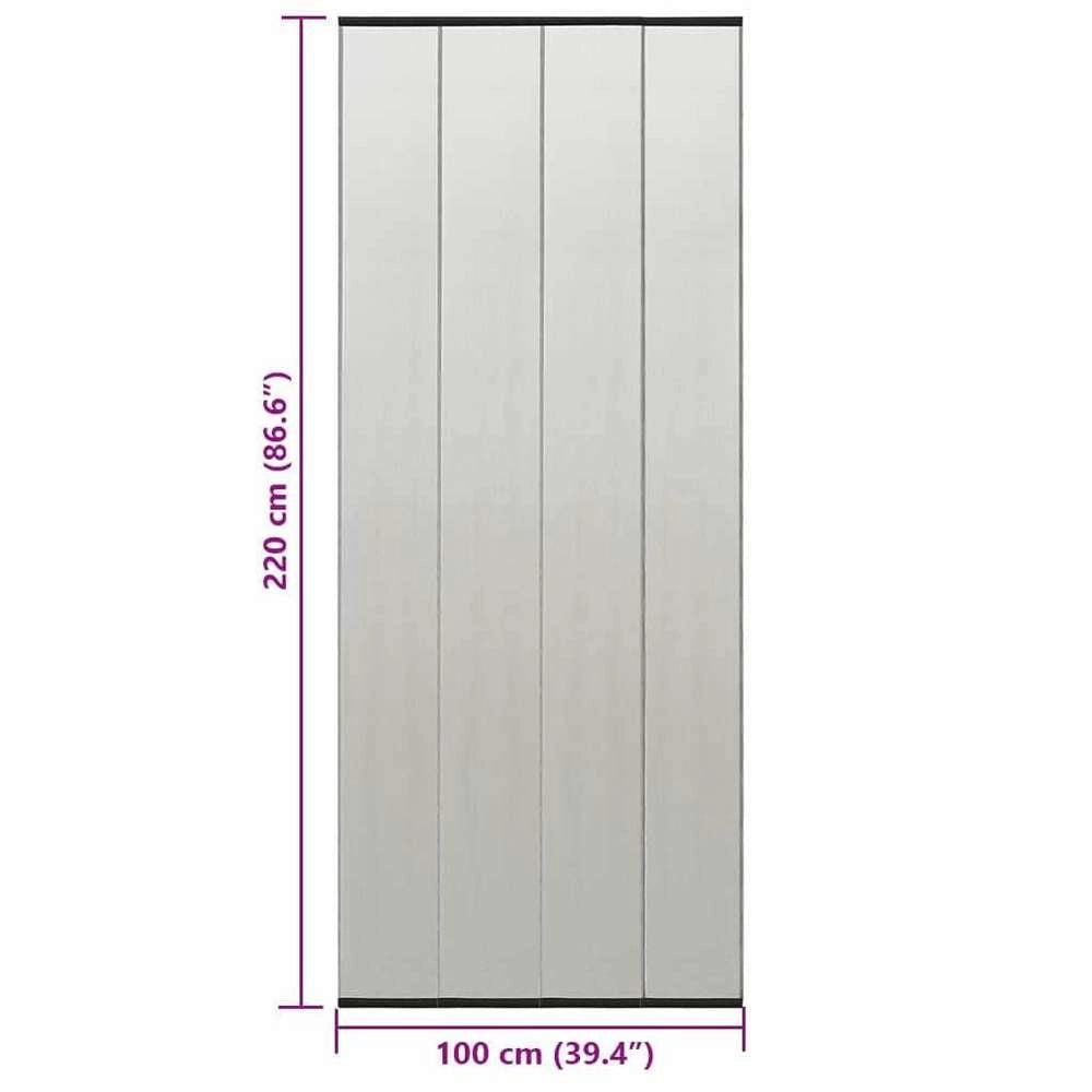Insect Screen For Doors, Black, 100x220 Cm, Polyester