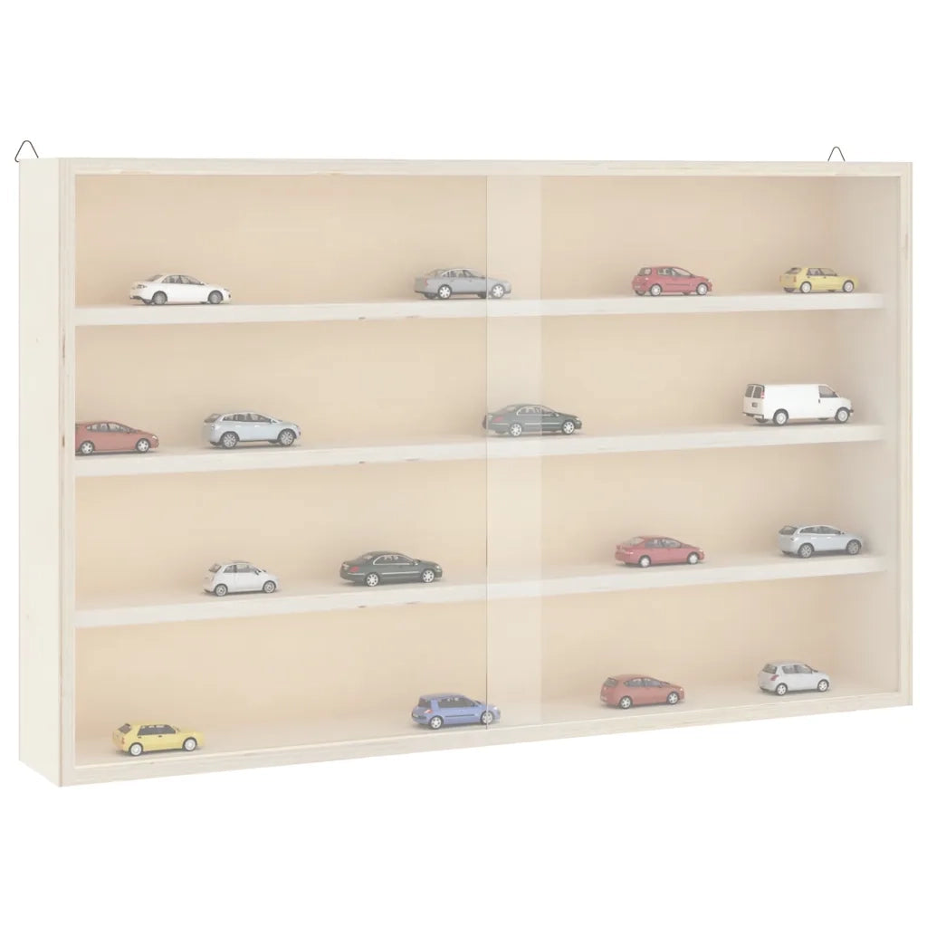 vidaXL Teca da Collezione in Legno con Porte 60x8,5x37 cm