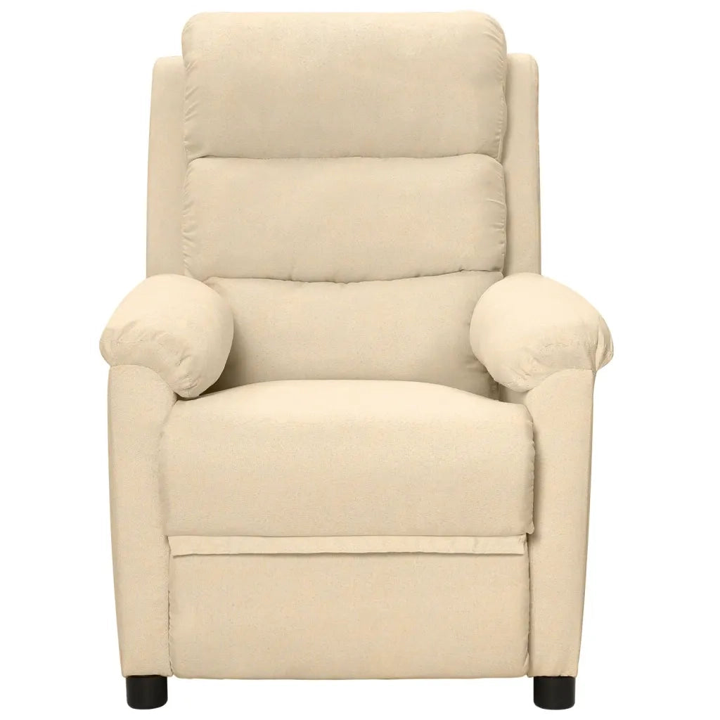 Poltrona Elettrica Reclinabile Crema in Tessuto cod mxl 7975