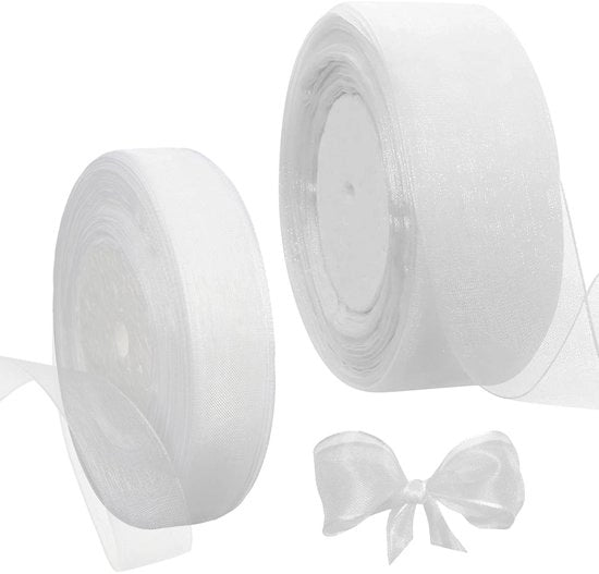 Cadeaulint Decorativo a Rilievo - 2 Rotoli - 45m - Lint Glinzante - Qualità Alta Polyester