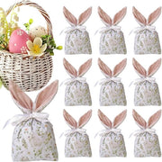 Decorazioni di Pasqua - Con cordino - Coniglie decorative con cordino - 10 pezzi - Decorazioni di Pasqua con orecchie di coniglio - Ideali per Pasqua e per avvolgere i regali