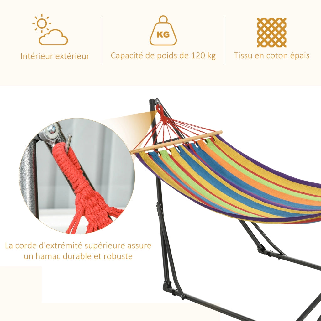 Amaca da giardino pieghevole ¨C zephmum ¨C grigio metallo 1 posto 120 kg
