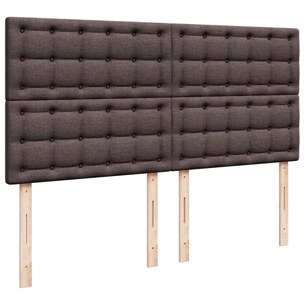 Struttura Letto Pouf con Materassi 200x200 cm in Tessuto 3314200