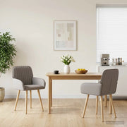 Sedie da pranzo 2 pz Tessuto Tortora 56,5 x 50 x 87,5 cm 42034290