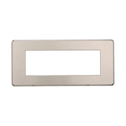 Placca Slim Sottile 6P Serie Moon Colore Titanio Compatibile Con Bticino Axolute Air