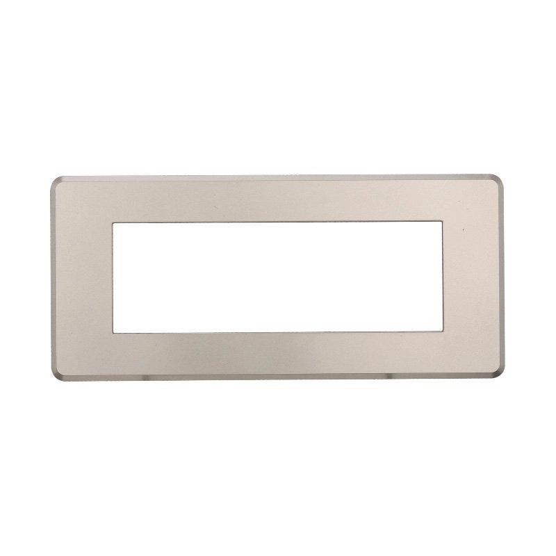 Placca Slim Sottile 6P Serie Moon Colore Titanio Compatibile Con Bticino Axolute Air