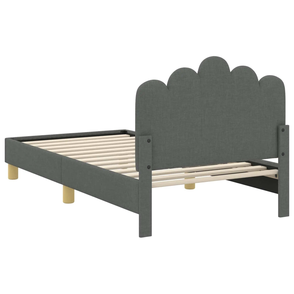 Struttura letto bambini con testata-Giroletto per bambini Grigio Scuro 80 x 160 cm 742225