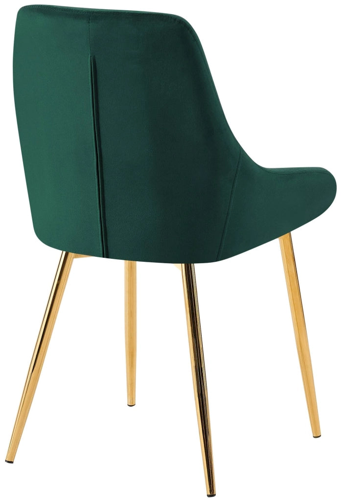 Set di 2 sedie da pranzo Elmira velluto oro 4