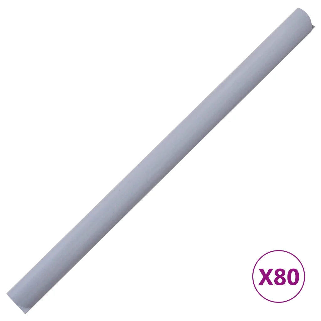 Recinzione Frangivento 4 pz in PVC 35x0,19m Grigio Chiaro Opaco 147872