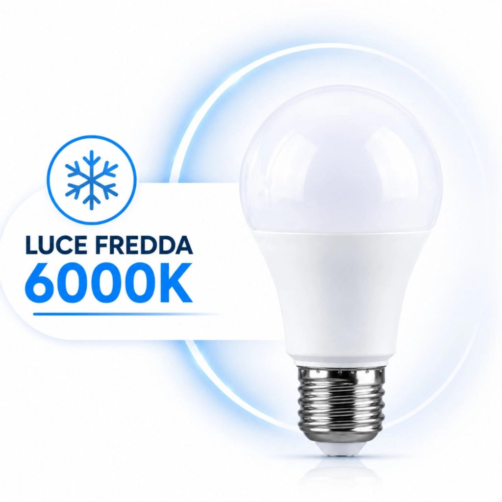 2 PZ Lampada Led E27 Dimmerabile Triac Dimmer 12W 220V 1050 Lumens, Disponibili 3000K 4000K 6000K (Bianco Freddo 6000K)