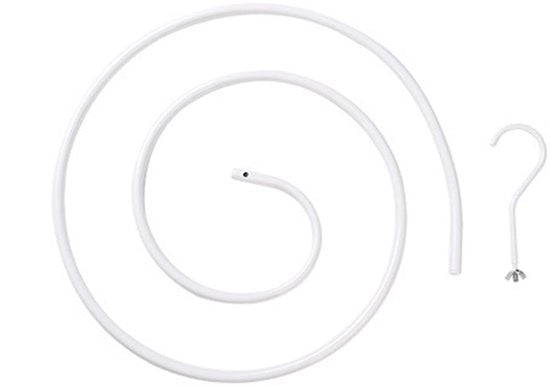 Hanger a forma a spirale per lenzuola, organizzatore per abiti, asciugamani e accessori, ferro da stiro con asciugacapelli a spirale, gruccia con maniglia a spirale e pulsante girevole
